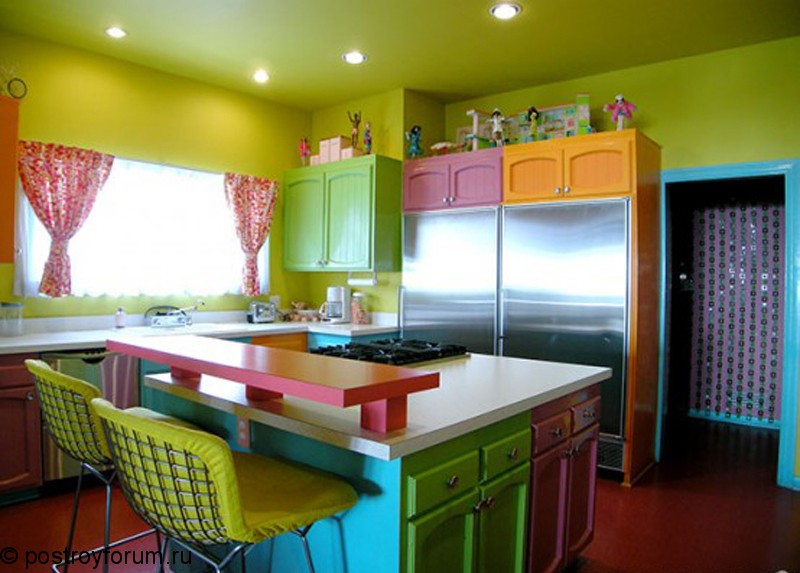Каким цветом покрасить стены на кухне фото