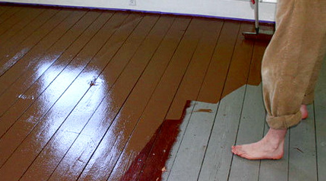 oil paint for wood floors