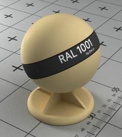 Краска цвета ral 1001 бежевая.
