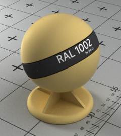 Краска цвета ral 1002 песочно-желтая.