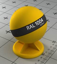 Краска цвета ral 1004 золотисто-желтая.