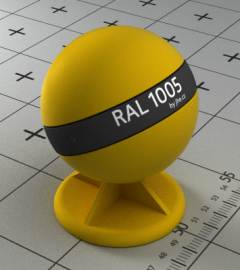 Краска цвета ral 1005 медово-желтая.